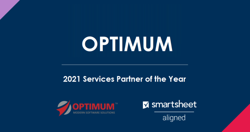 Optimum Awarded Smartsheet Partner of Year