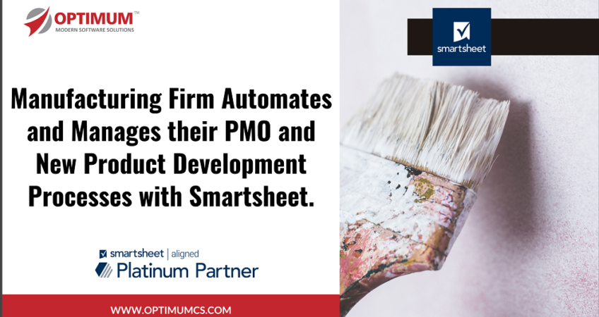 Manufacturing Firm Automates and Manages their PMO and New Product Development Processes with Smartsheet