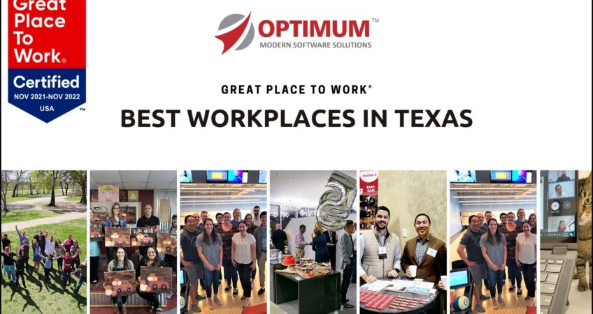 Optimum Best Workplaces in Texas™ in 2022 by Great Place to Work