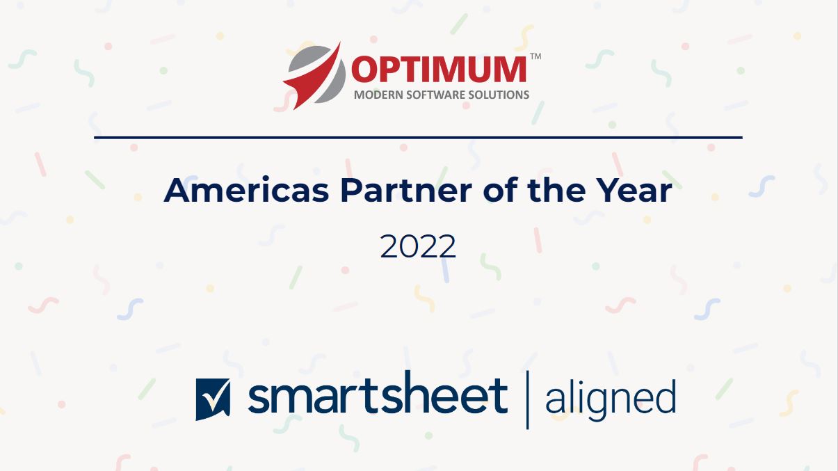 Smartsheet Partner Award-Smartsheet Platinum Partner