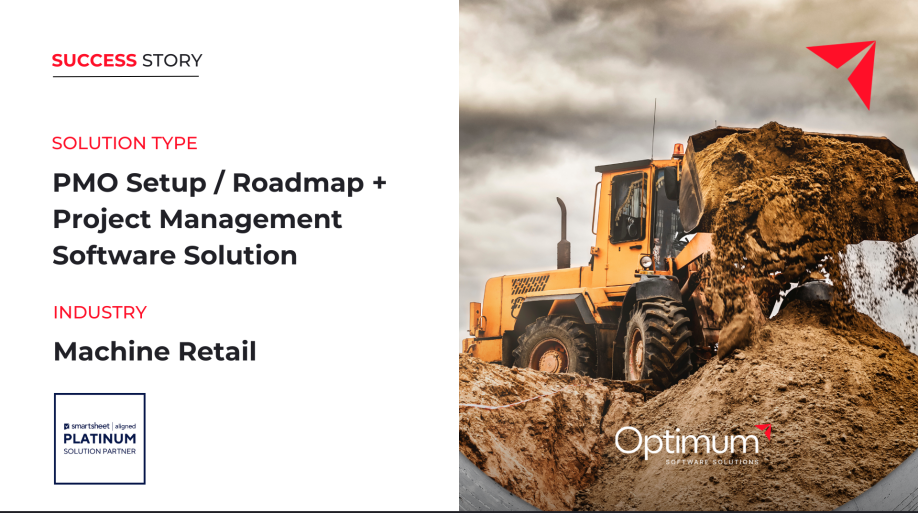 A Caterpillar Machinery Reseller brings work automation and business intelligence to their PMO