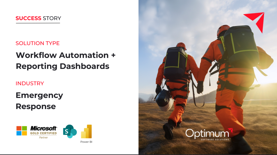 Emergency Response Company Increases Productivity and Enhances Reporting Using SharePoint Online and Power BI