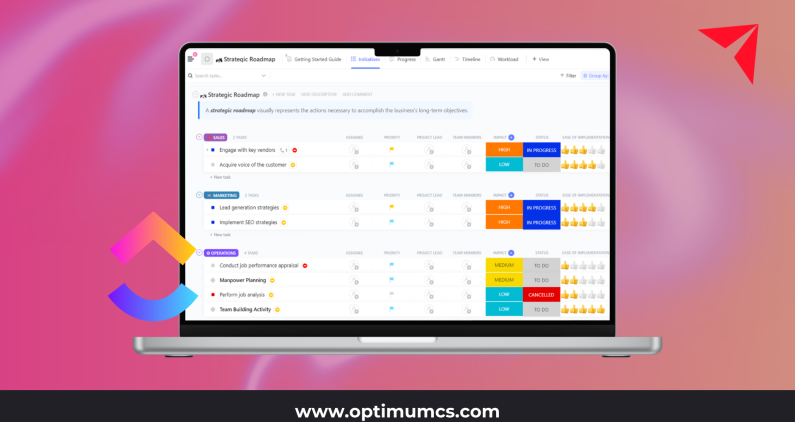 From Task Tracking to Operational Backbone Making ClickUp Work at Scale Optimum CS