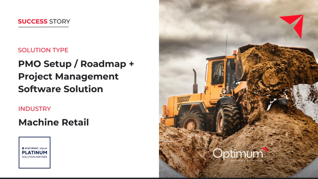 A Caterpillar Machinery Reseller brings work automation and business intelligence to their PMO